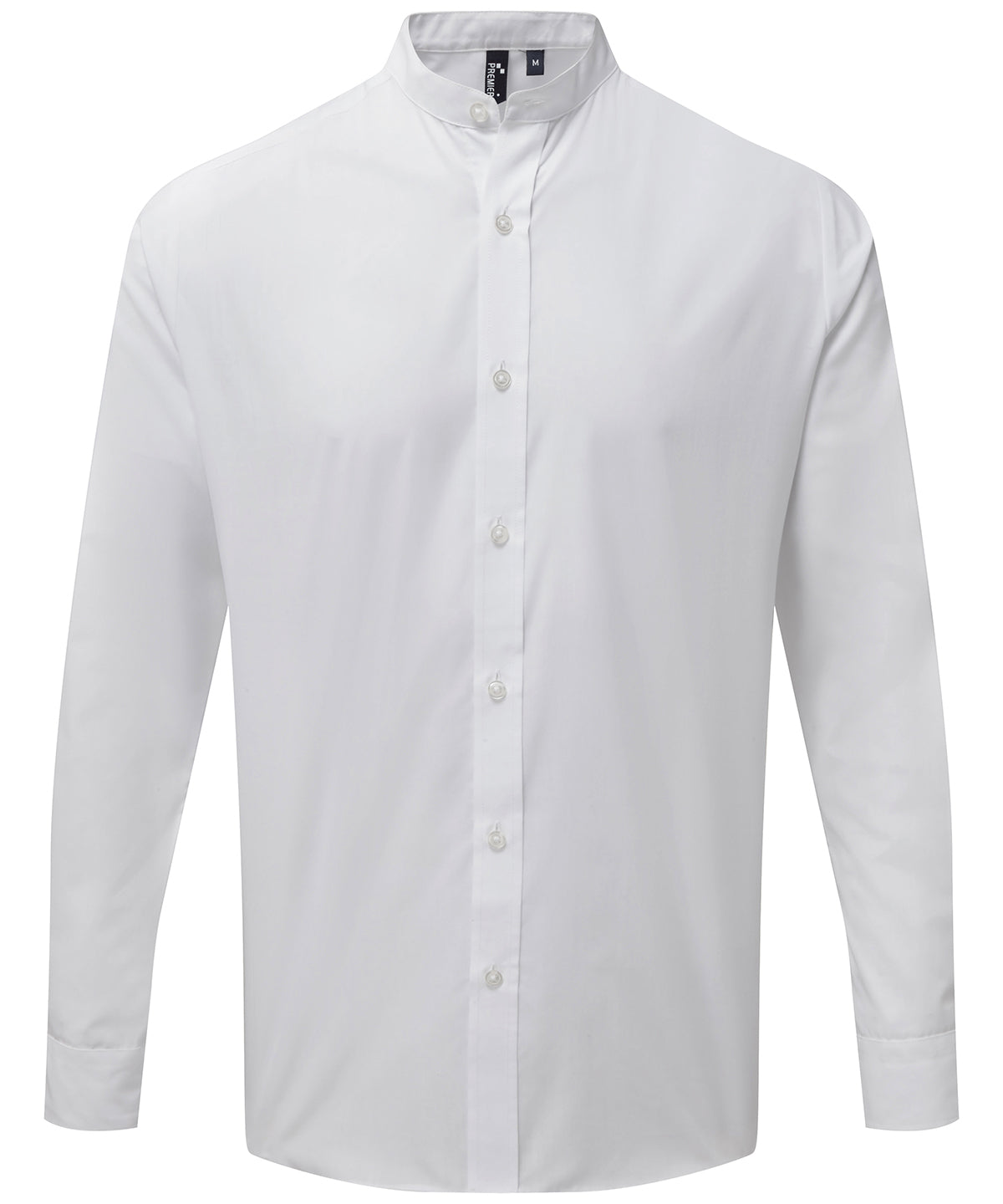 Premier Banded collar grandad long sleeve shirt - Custom Printed