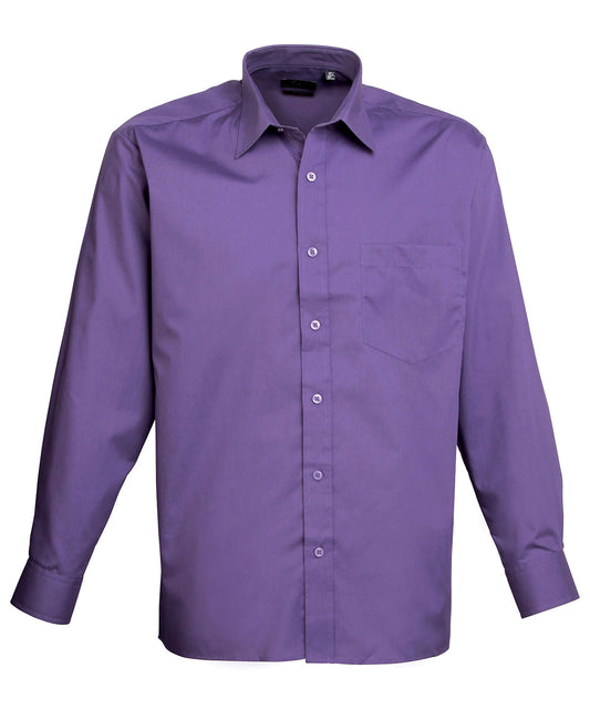 Premier Long sleeve poplin shirt - Custom Printed
