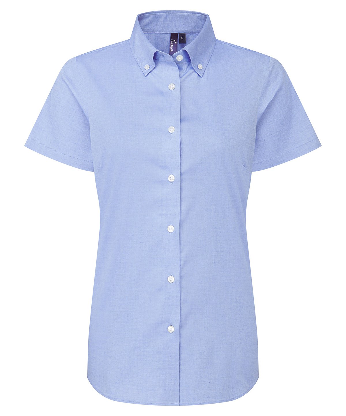 Premier Ladies Supreme Oxford short sleeve shirt - Custom Printed