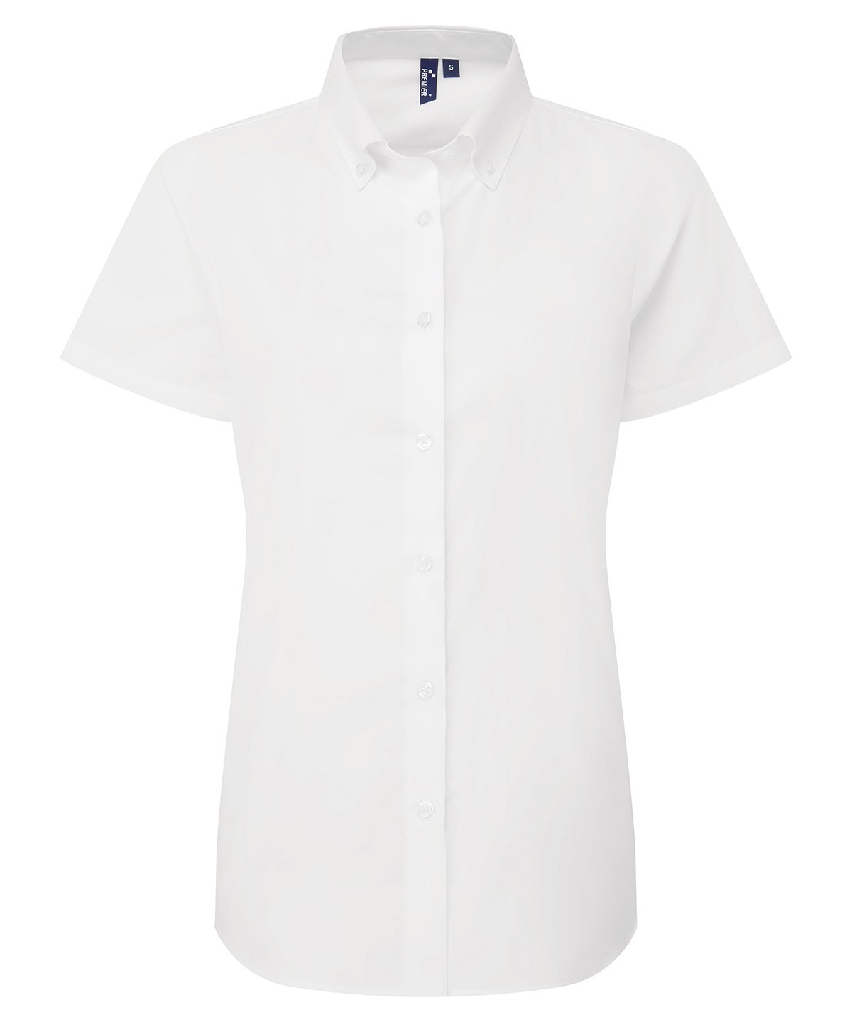 Premier Ladies Supreme Oxford short sleeve shirt - Custom Printed
