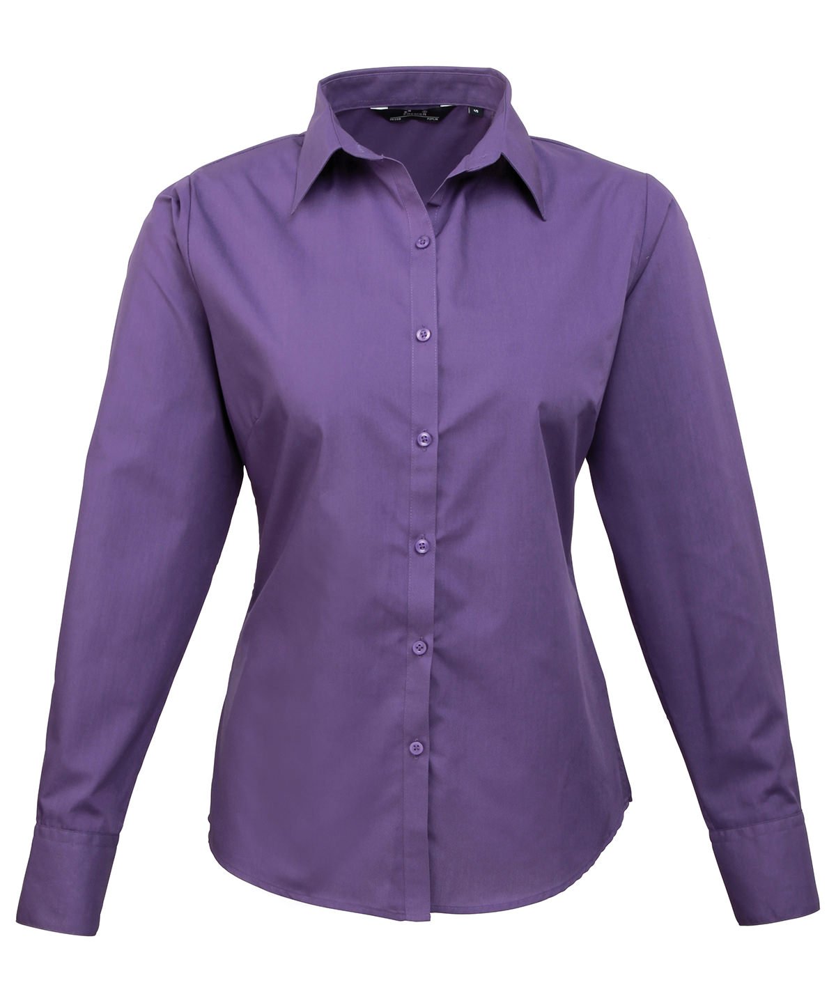 Premier Ladies Long Sleeve Poplin Blouse - Custom Printed