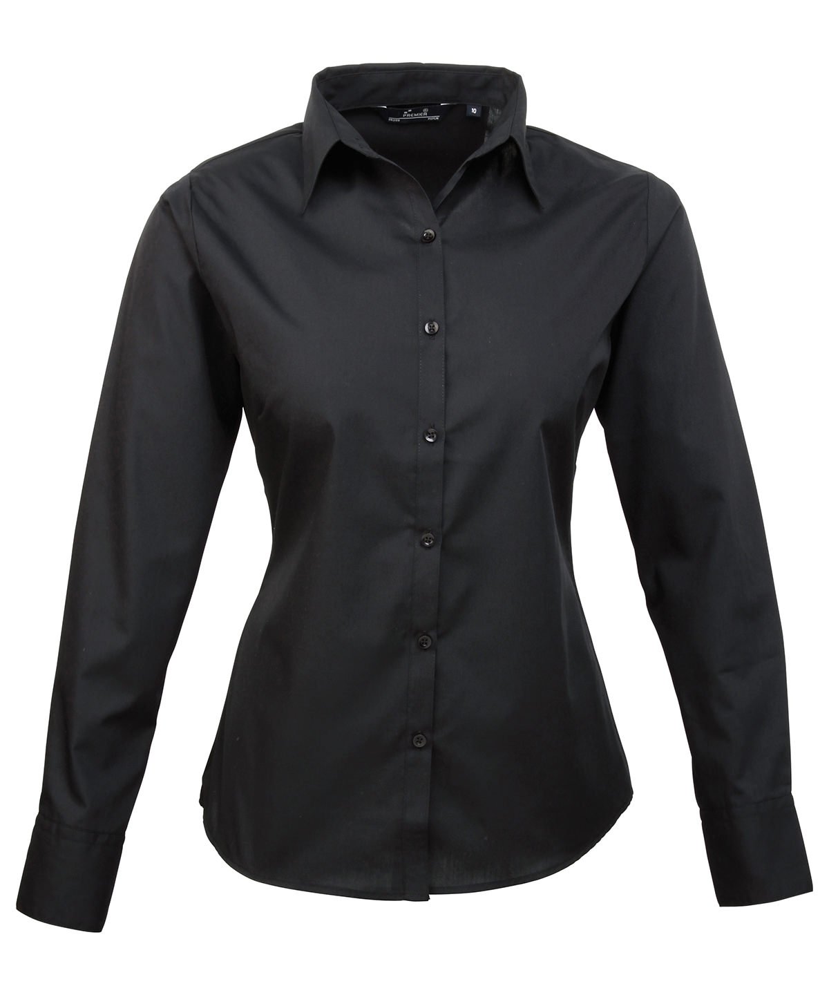 Premier Ladies Long Sleeve Poplin Blouse - Custom Printed