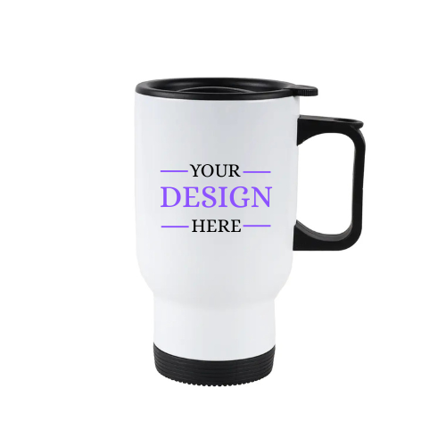 14oz Stainless Steel Travel Mug - Custom Printed