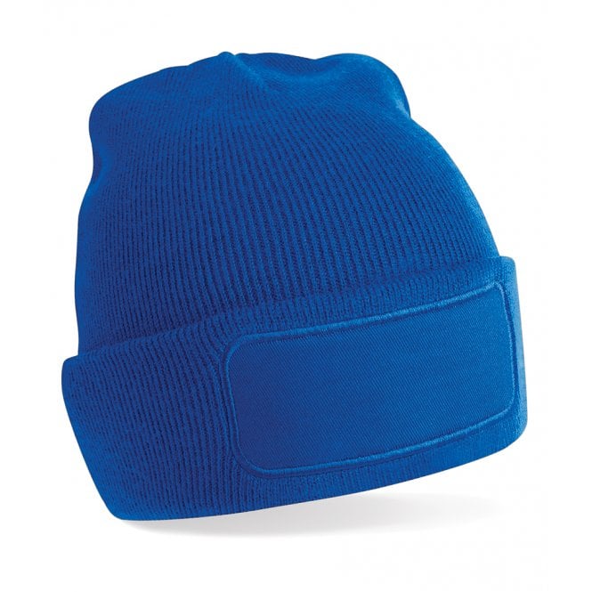 Beechfield printers beanie, royal blue, custom printed, personalised