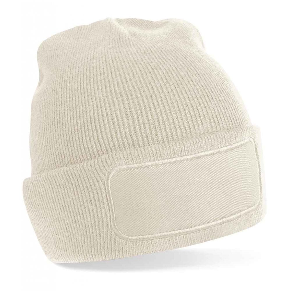 Beechfield printers beanie, almond, custom printed, personalised
