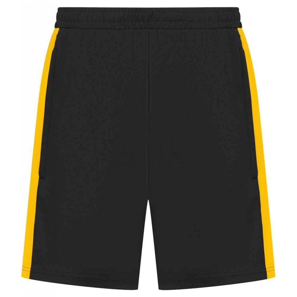Finden & Hales Knitted Shorts, Black/Gold, Custom Print