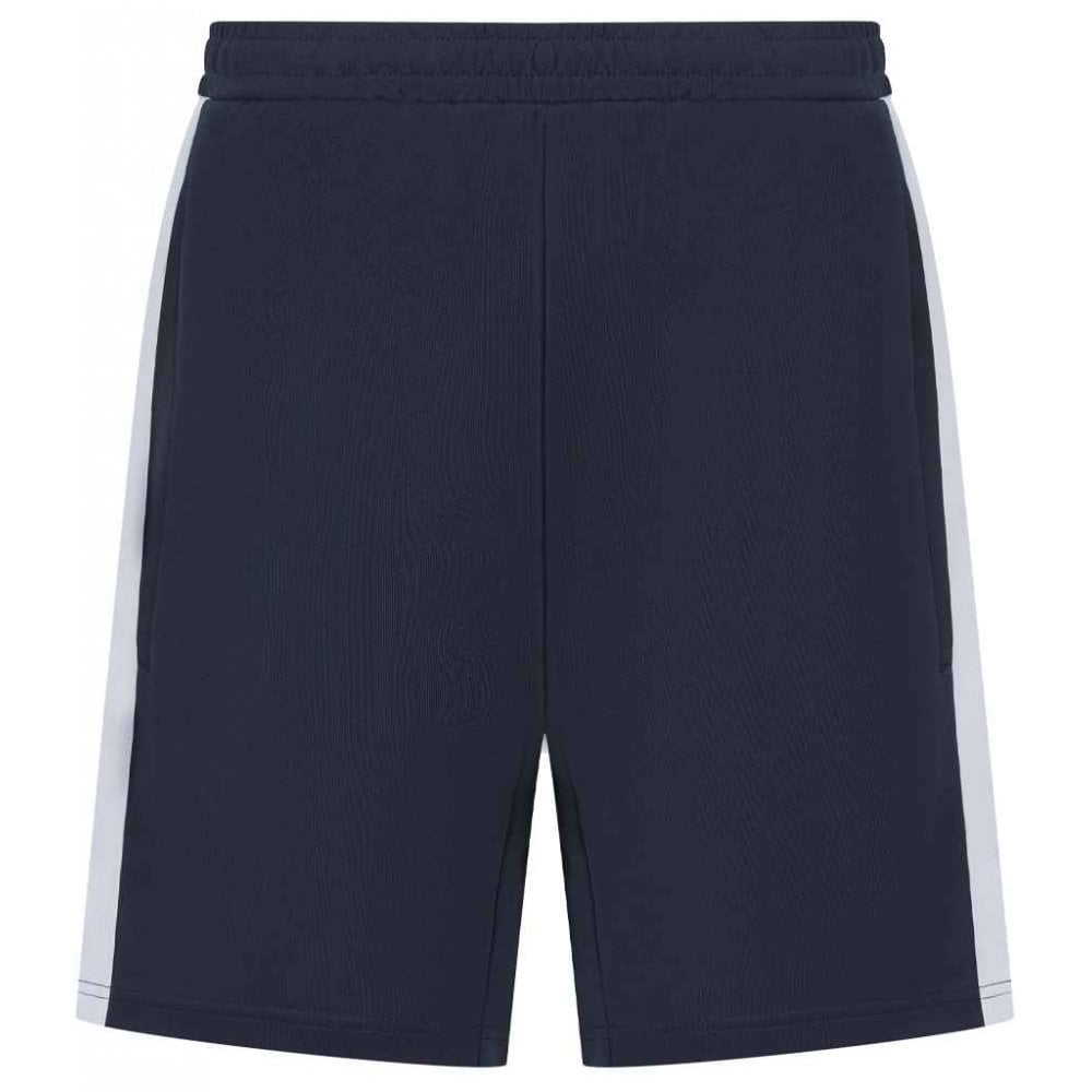 Finden & Hales Knitted Shorts, Navy/White, Custom Print