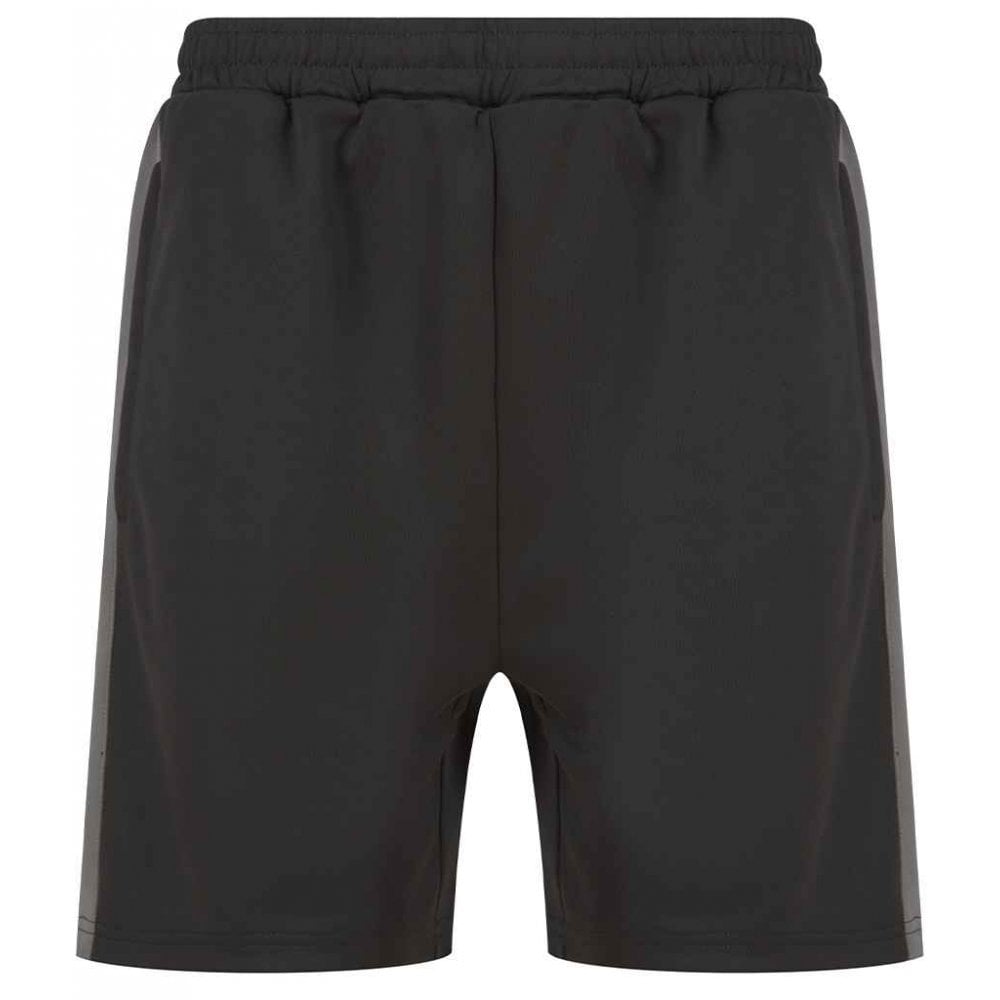 Finden & Hales Knitted Shorts, Black/Gunmetal, Custom Print