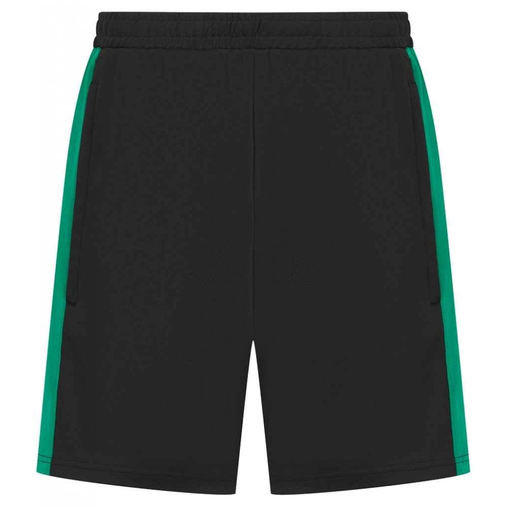 Finden & Hales Knitted Shorts, Black/Emerald, Custom Print