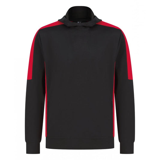 Finden & Hales Unisex Team Hoodie, Black/Red, Custom Print