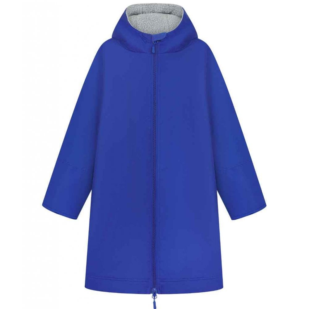 Finden & Hales Kids All Weather Robe, Royal Blue, Custom Print