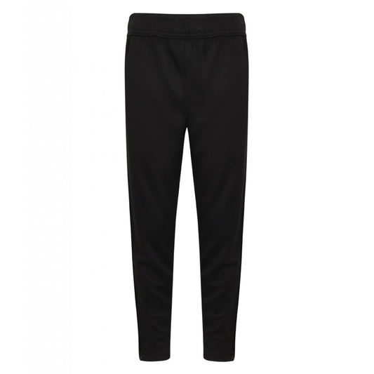 Finden & Hales Kids Knitted Tracksuit Pants, Black/Black, Custom Print