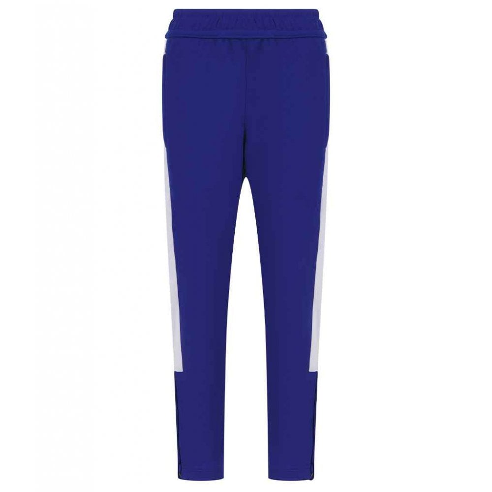 Finden & Hales Kids Knitted Tracksuit Pants, Royal/White, Custom Print