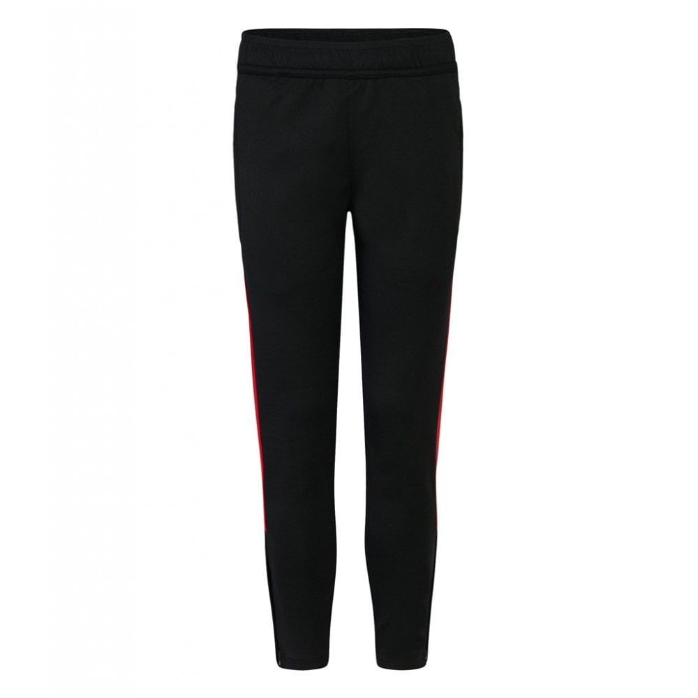 Finden & Hales Kids Knitted Tracksuit Pants, Black/Red, Custom Print