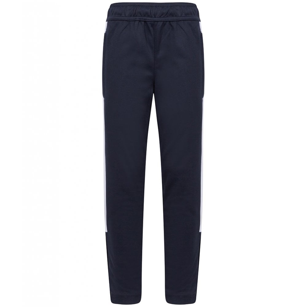 Finden & Hales Kids Knitted Tracksuit Pants, Navy/White, Custom Print