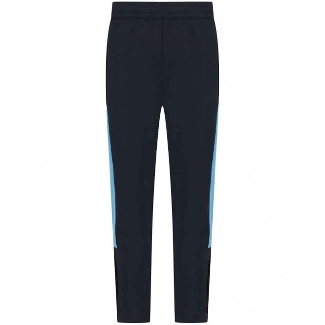 Finden & Hales Kids Knitted Tracksuit Pants, Navy/Sky Blue, Custom Print