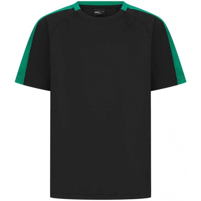 Finden & Hales Kids Team T-Shirt, Black/Emerald, Custom Print