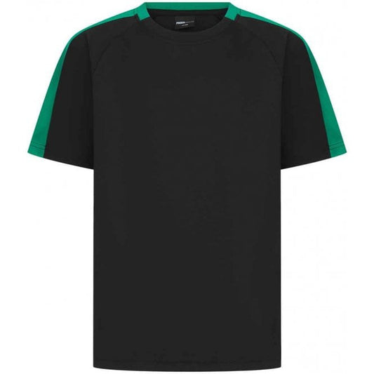 Finden & Hales Kids Team T-Shirt, Black/Emerald, Custom Print