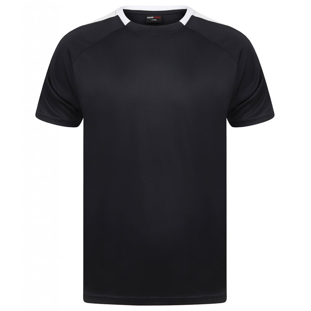 Finden & Hales Unisex Team T-Shirt, Navy/White, Custom Print