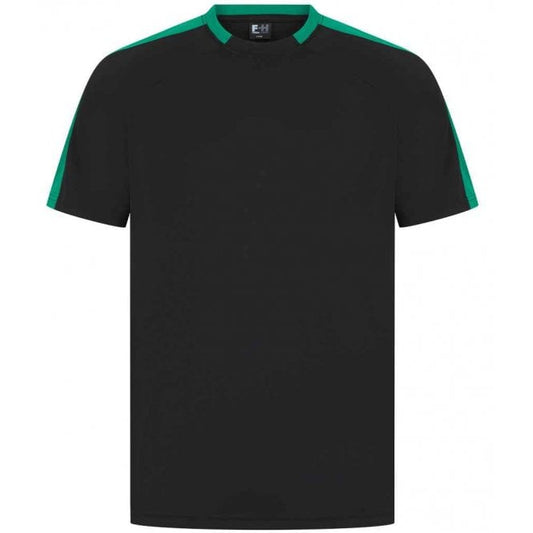 Finden & Hales Unisex Team T-Shirt, Black/Emerald, Custom Print
