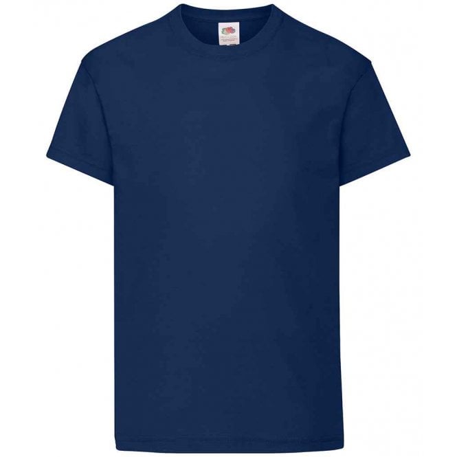 Fruit of the Loom kids original t-shirt, navy, custom printed, personalised