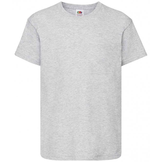 Fruit of the Loom kids original t-shirt, heather grey, custom printed, personalised
