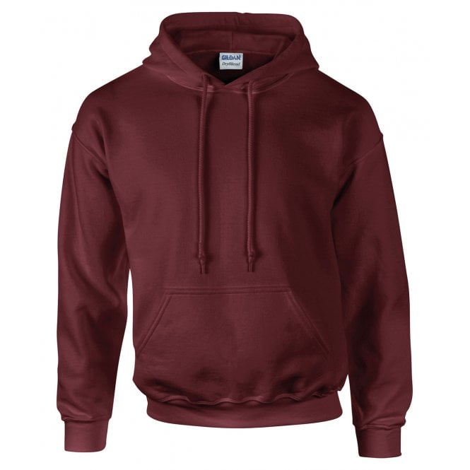 Gildan dry blend hooded sweatshirt, burgandy, custom printed, personalised