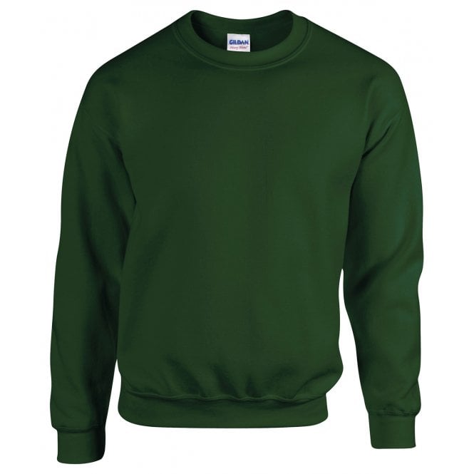 Gildan heavy blend sweatshirt, forest green, for custom printing