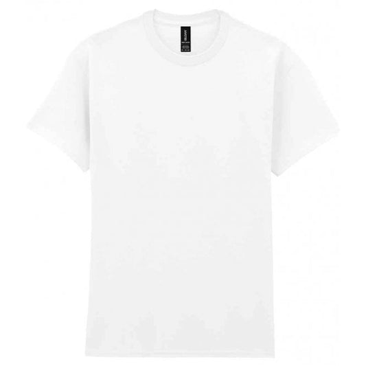 Gildan heavy cotton t-shirt white custom print