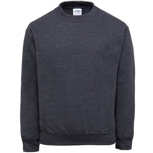 Gildan kids heavy blend drop shoulder sweatshirt, charcoal, custom printed, personalised