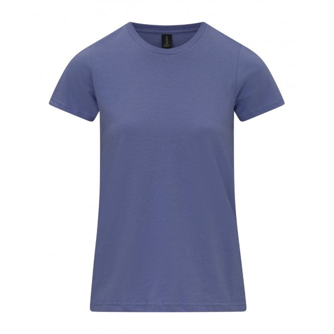 Gildan ladies softstyle midweight t-shirt, violet, for custom printing