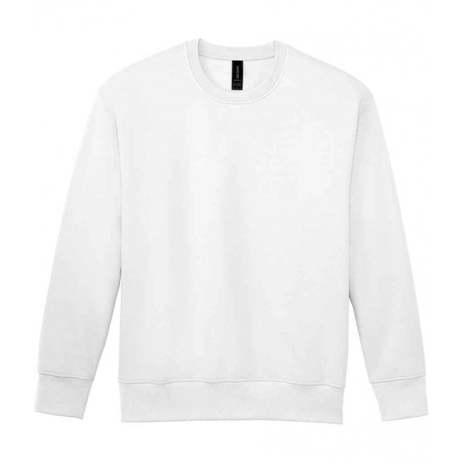 Gildan softstyle midweight sweatshirt, white, for custom printing