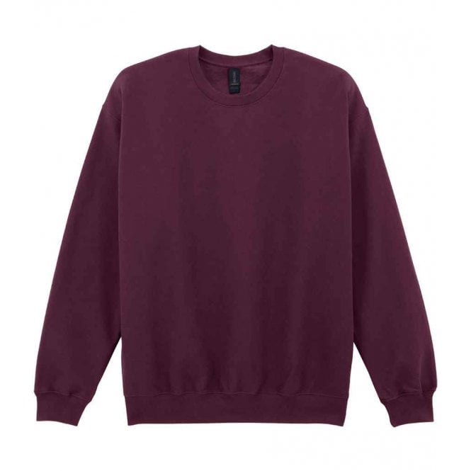 Gildan softstyle midweight sweatshirt, maroon, for custom printing