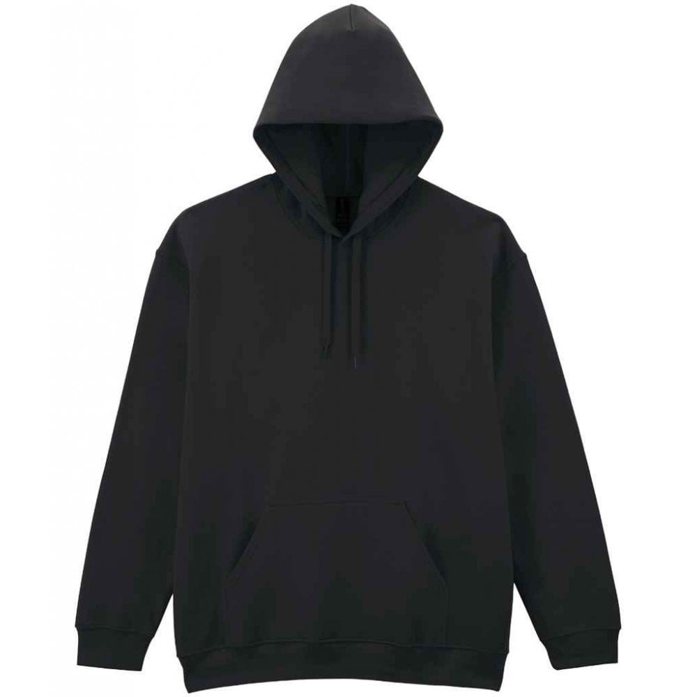 Gildan softstye midweight hoodie, black, for custom printing