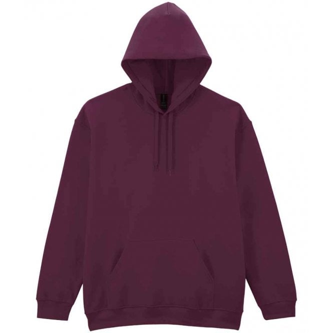 Gildan softstye midweight hoodie, maroon, for custom printing