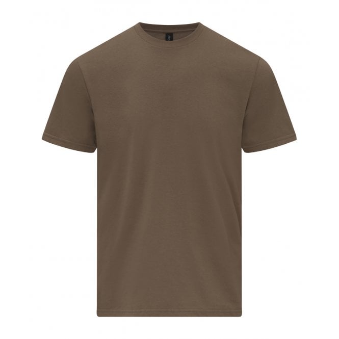 Gildan softsyle midweight t-shirt, brown, for custom printing