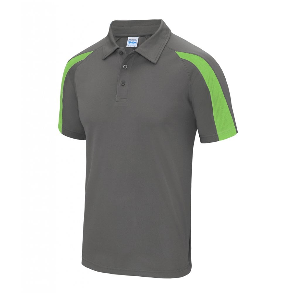 AWDis Just Cool Contrast Polo - Custom Printed