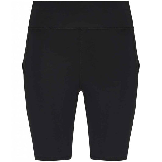 Just Cool AWDis Cool Ladies Recycled Cool-Flex Tech Shorts, Black, Custom Print