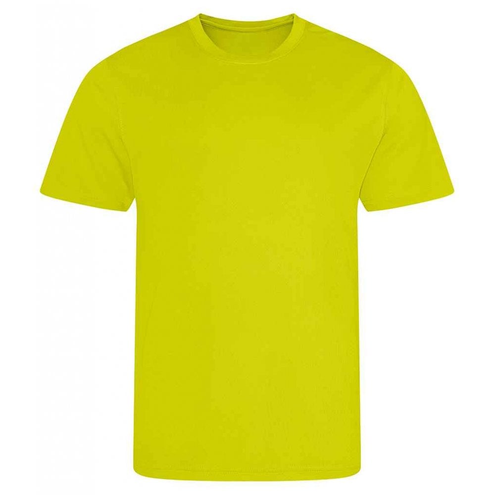 Child's yellow t-shirt on a white background