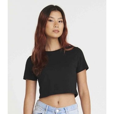 AWDis ladies tri-blend cropped t-shirt custom print