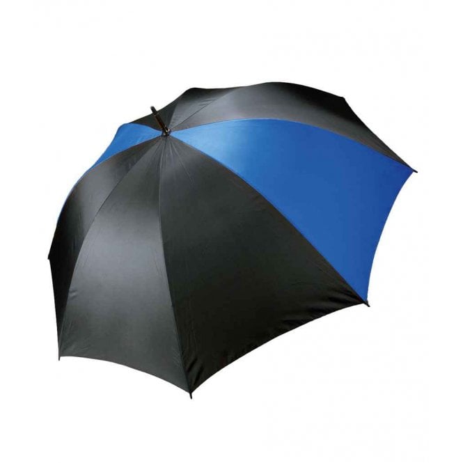 Kimood storm umbrella, black/blue, custom printed