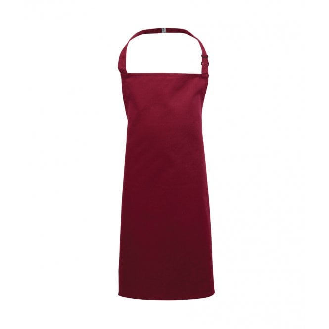 Premier kids bib apron, burgandy, custom printing, personalised