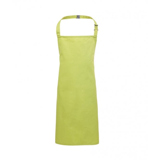Premier kids bib apron, lime green, custom printing, personalised