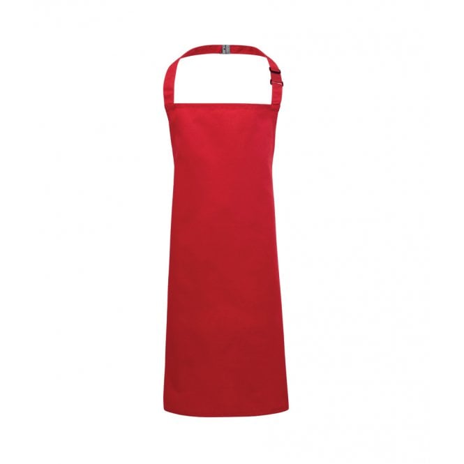 Premier kids bib apron, red, custom printing, personalised