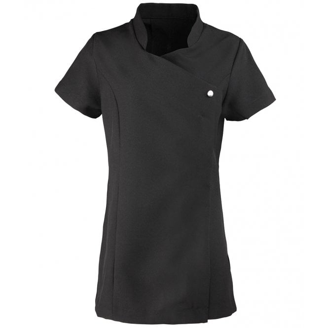 Premier ladies blossom tunic, black, for custom printing, personalised workwear