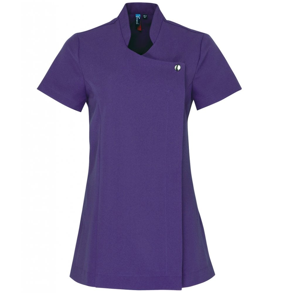 Premier ladies blossom tunic, purple, for custom printing, personalised workwear