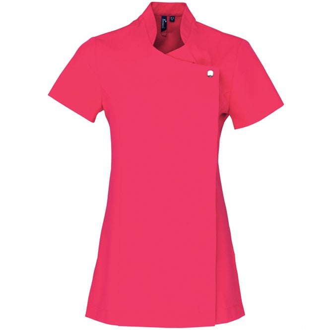 Premier ladies blossom tunic, hot pink, for custom printing, personalised workwear