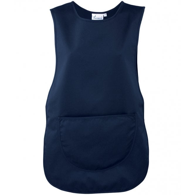 Premier pocket tabard, navy, custom printed workwear