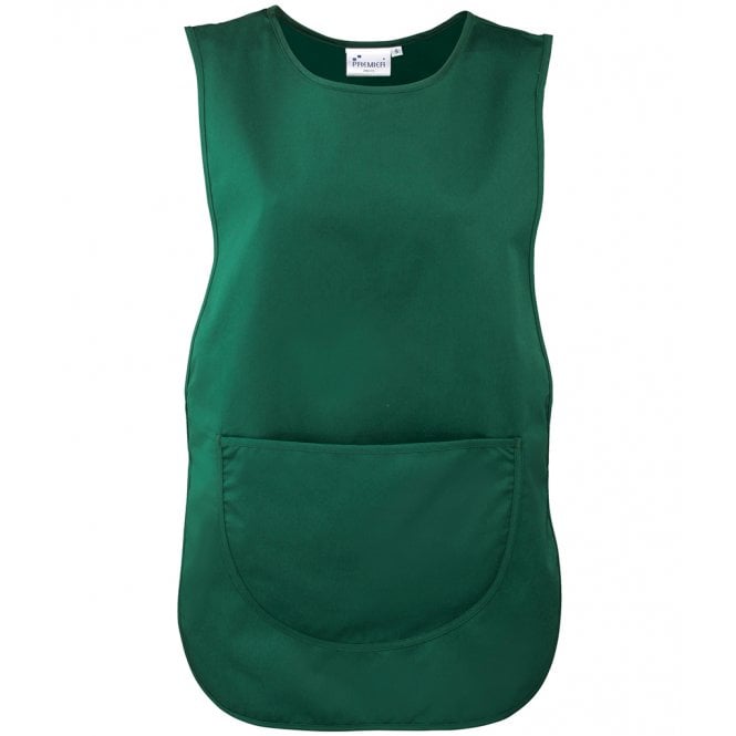 Premier pocket tabard, bottle green, custom printed workwear