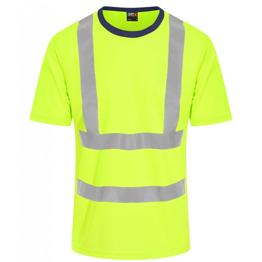 Pro RTX high visibility t-shirt, yellow, custom printed workwear